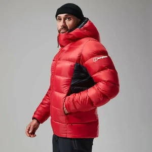 Men's MTN Arete Ultra Down Hoody - Red/Black^Berghaus Fashion
