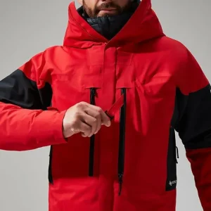 Men's MTN Guide GTX Pro Jacket - Red/Black^Berghaus Outlet