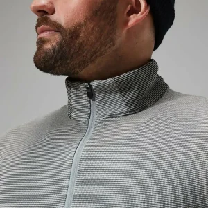 Men's MTN Guide Long Sleeve Half Zip - Grey/Black^Berghaus Cheap