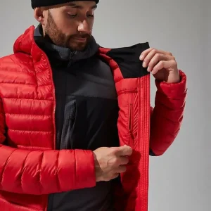 Men's MTN Seeker MW Down Hoody - Red/Black^Berghaus Sale