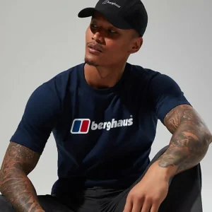 Men's Organic Big Classic Logo Tee Dark Blue^Berghaus Online