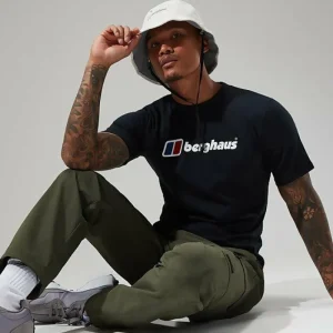 Men's Organic Big Classic Logo Tee Black^Berghaus Store