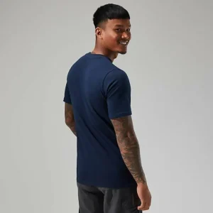 Men's Organic Big Classic Logo Tee Dark Blue^Berghaus Online
