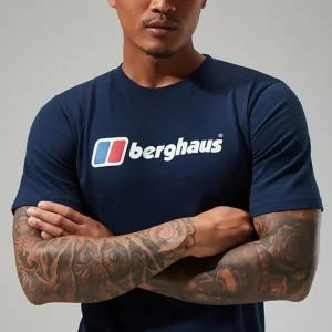 Men's Organic Big Classic Logo Tee Dark Blue^Berghaus Online
