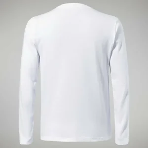 Men's Organic Big Logo Long Sleeve Tee White^Berghaus Best