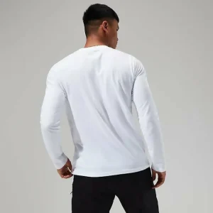 Men's Organic Big Logo Long Sleeve Tee White^Berghaus Best