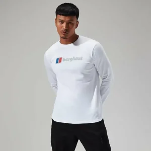 Men's Organic Big Logo Long Sleeve Tee White^Berghaus Best