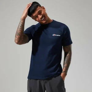 Men's Organic Classic Logo Tee Dark Blue^Berghaus Online