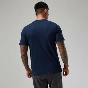 Men's Organic Classic Logo Tee Dark Blue^Berghaus Online