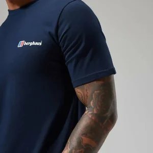 Men's Organic Classic Logo Tee Dark Blue^Berghaus Online