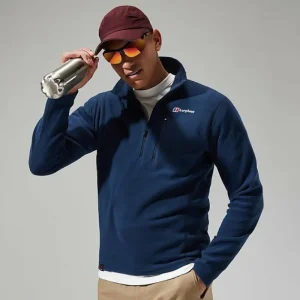 Men's Prism Micro Polartec Half Zip Fleece - Dark Blue^Berghaus Flash Sale