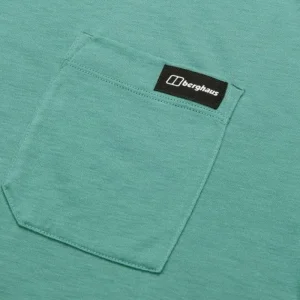 Men's Relaxed Short Sleeve Tech Tee - Green^Berghaus Outlet