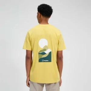 Men's Rolling Peaks Short Sleeve Tee - Yellow^Berghaus Sale