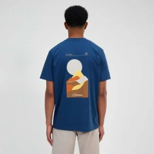 Men's Rolling Peaks Short Sleeve Tee - Blue^Berghaus Hot