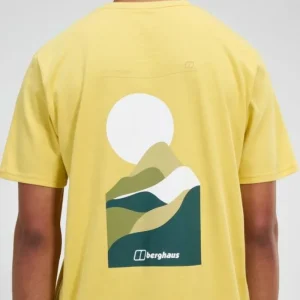 Men's Rolling Peaks Short Sleeve Tee - Yellow^Berghaus Sale