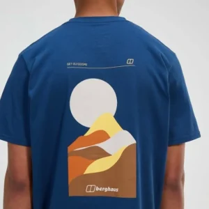 Men's Rolling Peaks Short Sleeve Tee - Blue^Berghaus Hot