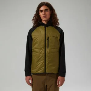 Men's Trawden Hybrid Hooded Jacket - Green/Black^Berghaus Best