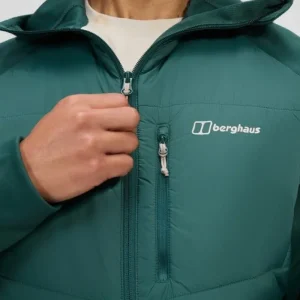 Men's Trawden Hybrid Hooded Jacket - Green^Berghaus Cheap