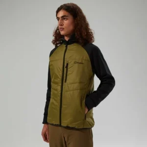 Men's Trawden Hybrid Hooded Jacket - Green/Black^Berghaus Best
