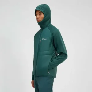 Men's Trawden Hybrid Hooded Jacket - Green^Berghaus Cheap
