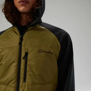 Men's Trawden Hybrid Hooded Jacket - Green/Black^Berghaus Best