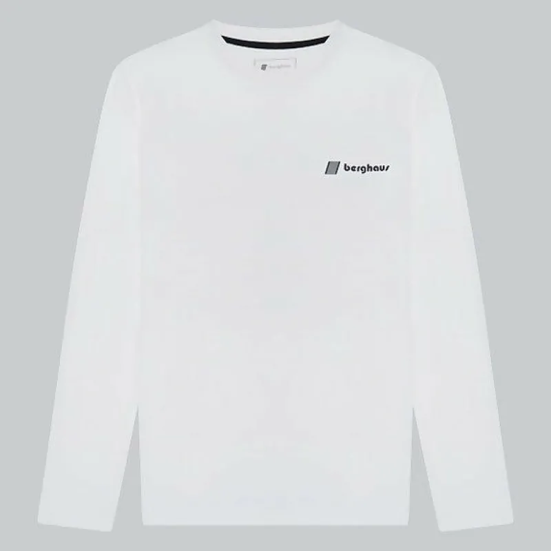 unisex_kanchenjunga_stati_1.webp Unisex Kanchenjunga Static Long Sleeve T-Shirts - White^Berghaus Hot