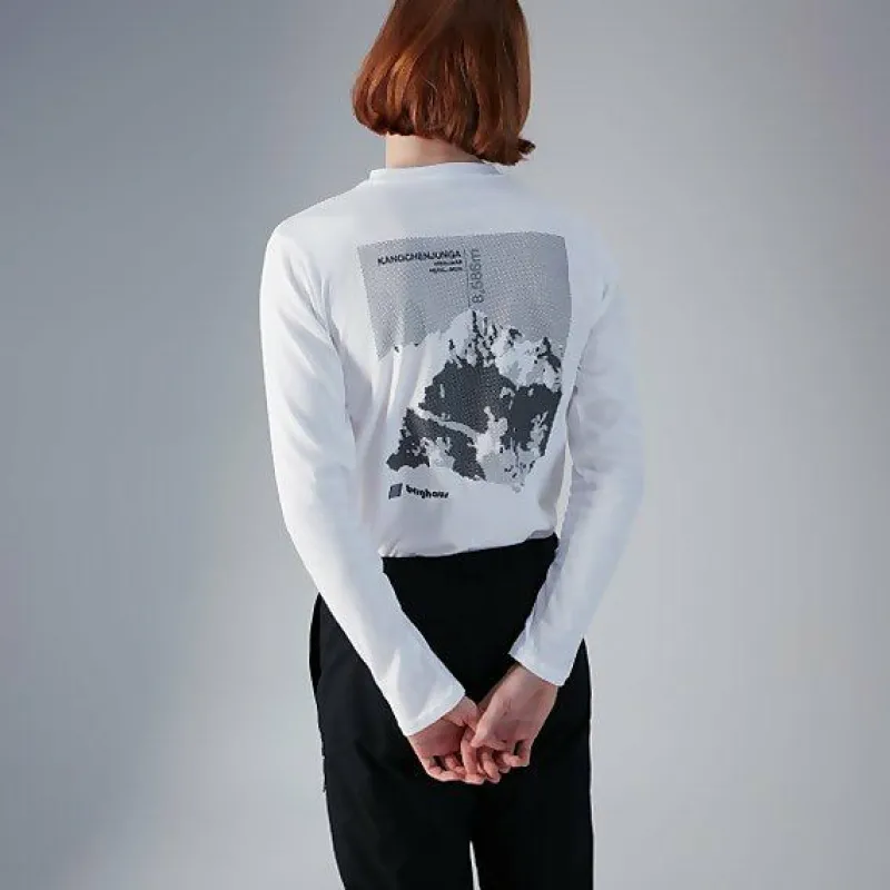 unisex_kanchenjunga_stati_3.webp Unisex Kanchenjunga Static Long Sleeve T-Shirts - White^Berghaus Hot