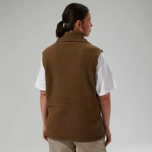 Unisex Rhynie Aztec Fleece Gilet - Brown/Black^Berghaus Clearance
