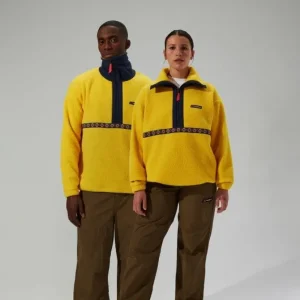 Unisex Rhynie Aztec Half Zip Fleece - Yellow/Blue^Berghaus Hot