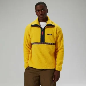 Unisex Rhynie Aztec Half Zip Fleece - Yellow/Blue^Berghaus Hot