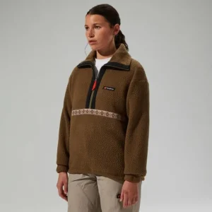 Unisex Rhynie Aztec Half Zip Fleece - Brown/Black^Berghaus Cheap