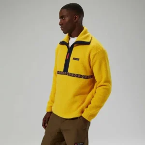 Unisex Rhynie Aztec Half Zip Fleece - Yellow/Blue^Berghaus Hot