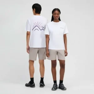 Unisex Sunned Peak Short Sleeve Tee - White^Berghaus Clearance