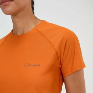 Women's 24/7 Crew Short Sleeve Tech Tee - Orange^Berghaus Cheap