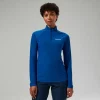 Women's 247 Half Zip Long Sleeve Tech Tee - Blue^Berghaus Best