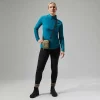 Women's 24/7 Half Zip Long Sleeve Tech Tee - Turquoise^Berghaus New