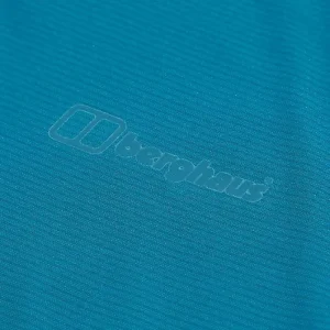 Women's 24/7 Half Zip Long Sleeve Tech Tee - Turquoise^Berghaus New
