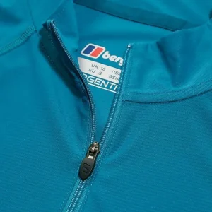 Women's 24/7 Half Zip Long Sleeve Tech Tee - Turquoise^Berghaus New