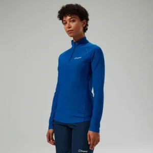 Women's 247 Half Zip Long Sleeve Tech Tee - Blue^Berghaus Best