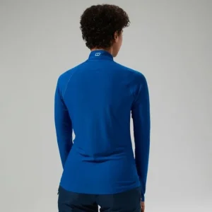 Women's 247 Half Zip Long Sleeve Tech Tee - Blue^Berghaus Best