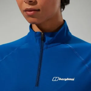 Women's 247 Half Zip Long Sleeve Tech Tee - Blue^Berghaus Best