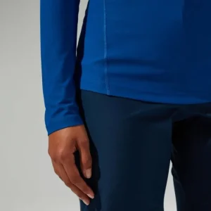Women's 247 Half Zip Long Sleeve Tech Tee - Blue^Berghaus Best