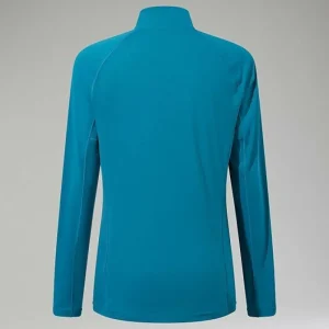 Women's 24/7 Half Zip Maternity Long Sleeve Tech Tee - Turquoise^Berghaus Discount