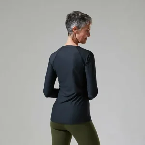 Women's 24/7 Long Sleeve Crew Base Layer - Black^Berghaus Shop