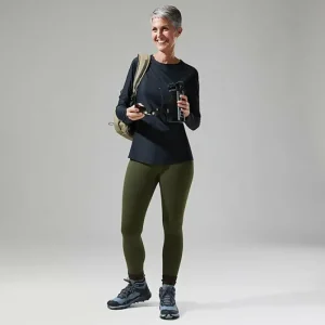 Women's 24/7 Long Sleeve Crew Base Layer - Black^Berghaus Shop