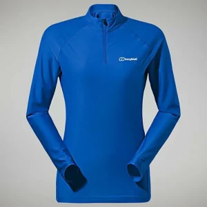 Women's 24/7 Tech Long Sleeve Half Zip Tee - Blue^Berghaus Hot