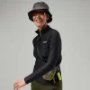 Women's 24/7 Tech Tee Long Sleeve Half Zip - Black^Berghaus Clearance