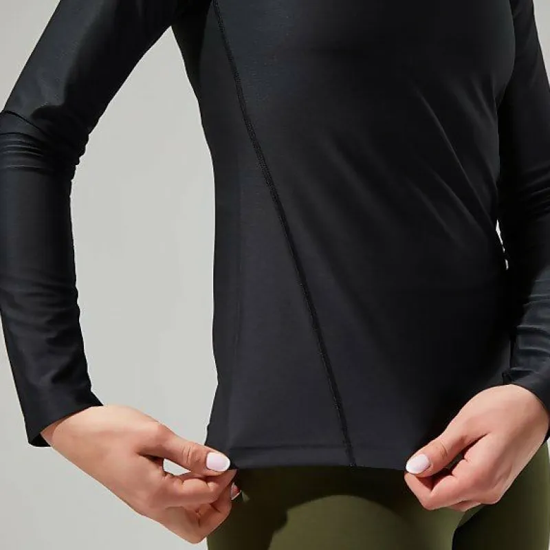 womens__tech_tee_long_sle_10.webp Women's 24/7 Tech Tee Long Sleeve Half Zip - Black^Berghaus Clearance