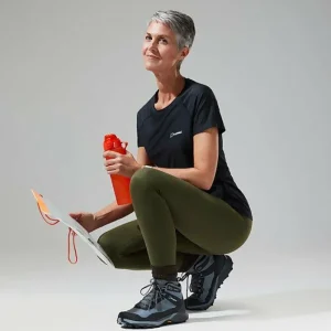 Women's 24/7 Tech Tee Super Stretch Crew - Black^Berghaus New