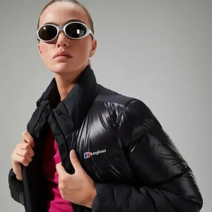 Women's Arkos Reflect Crop Down Jacket - Black^Berghaus Discount